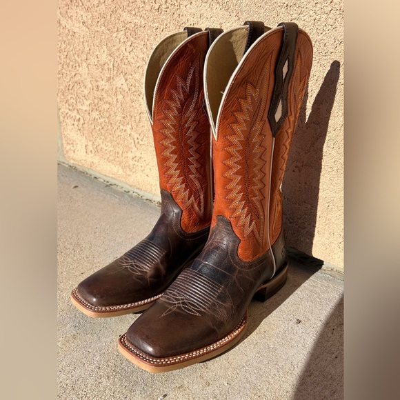 NWOT Ariat Orange Men's Cowboy Boots 13